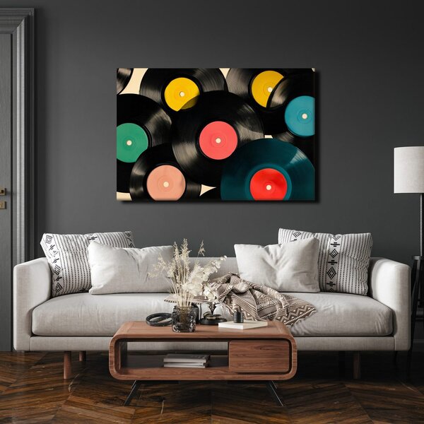 Obraz hudební retro vinylové desky