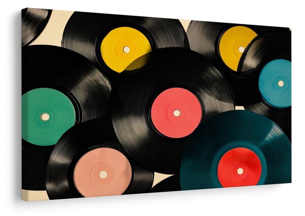 Obraz hudební retro vinylové desky