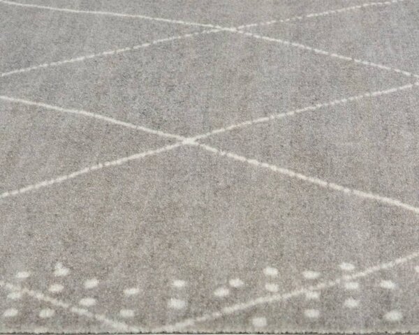 Kuchyňský koberec omyvatelný Kosočtverce 45 x 150 cm samet 136564