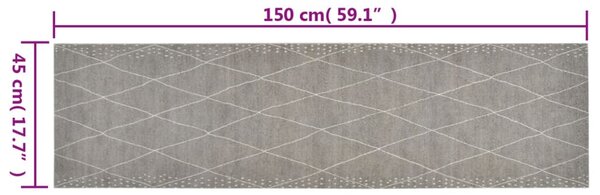 Kuchyňský koberec omyvatelný Kosočtverce 45 x 150 cm samet 136564