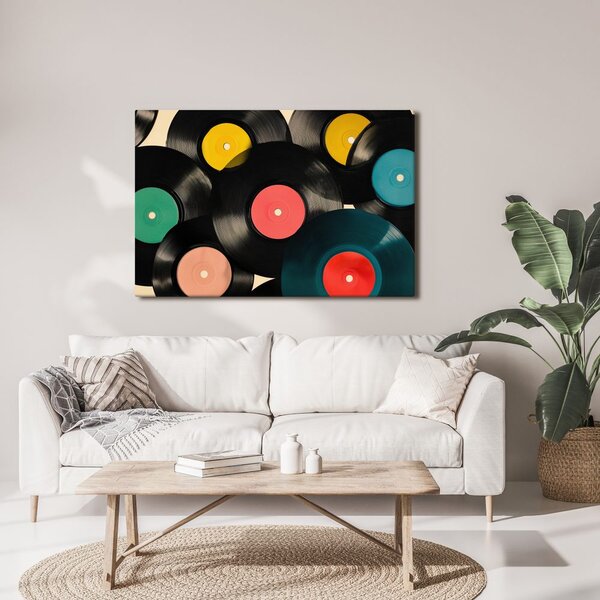 Obraz hudební retro vinylové desky