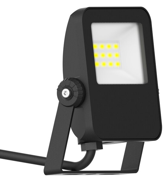 Schrack Venkovní reflektor Capri LED 10W, 1200lm, 4000K, IP65, 11x9cm, černá
