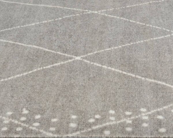 Kuchyňský koberec omyvatelný Kosočtverce 60 x 300 cm samet 136566