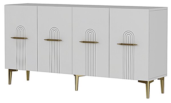Skříňka Idiome (bílá + zlatá). Akce -20%
