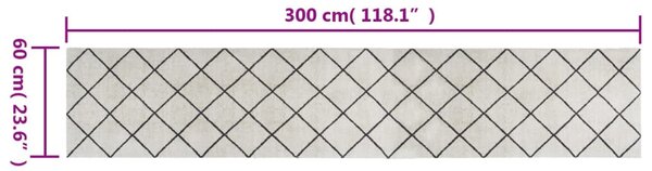 Kuchyňský koberec omyvatelný Čtverec 60 x 300 cm samet 136569