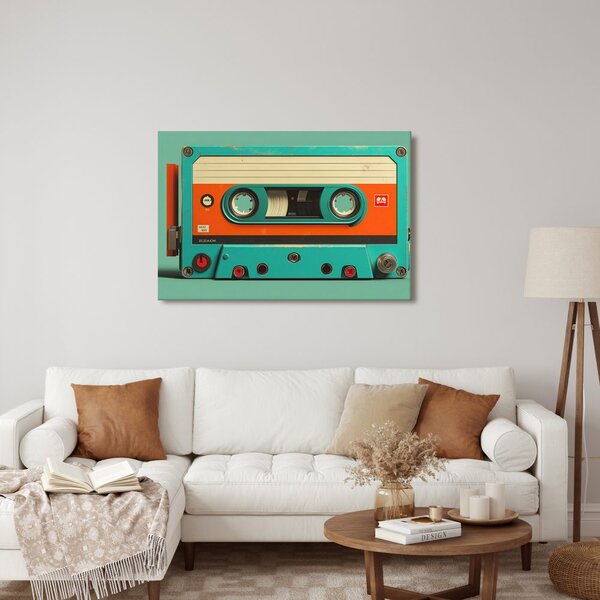 Obraz retro magnetofonová kazeta