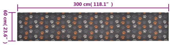 Kuchyňský koberec omyvatelný Tlapky 60 x 300 cm samet 136575