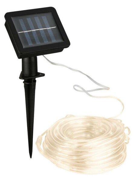 BRILONER LED pásek, 1000 cm, solární, 3000K, transparentní BRILO 2320100
