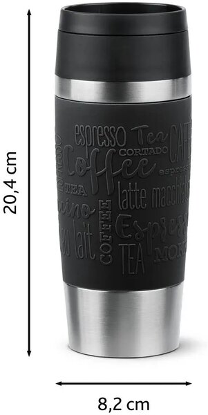Travel Mug Cestovní hrnek, 0,36 l, černý TEFAL N2020210