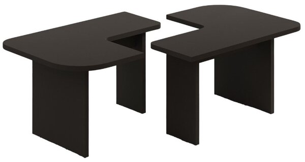 Set 2 ks konferenčních stolků Irisha (antracit)