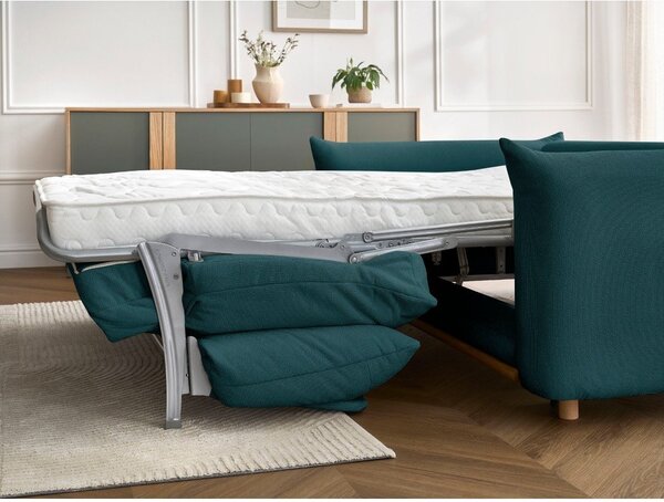 Modrá rozkládací pohovka 214 cm Ernest – Bobochic Paris