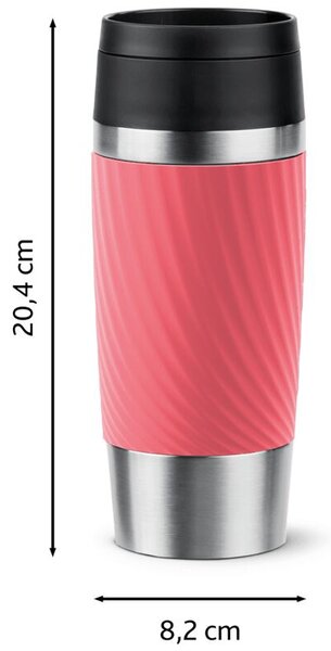 Travel Mug Twist Cestovní hrnek, 0,36 l, korálový TEFAL N2024410