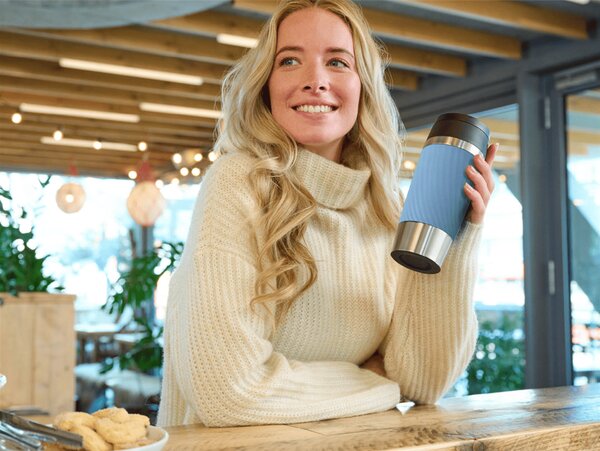 Travel Mug Twist Cestovní hrnek, 0,36 l, aqua modrá TEFAL N2024510