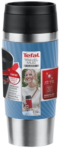 Travel Mug Twist Cestovní hrnek, 0,36 l, aqua modrá TEFAL N2024510