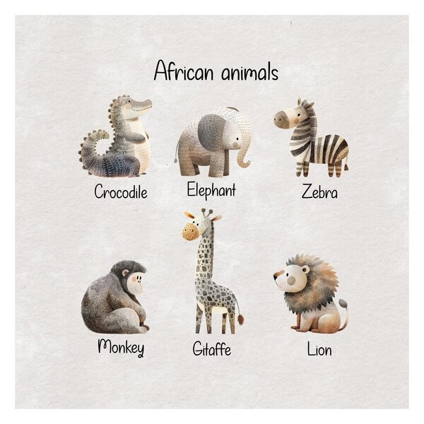 Obraz africká zvířata