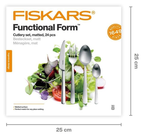 Functional Form Souprava příborů 24 ks, matné FISKARS 1071624