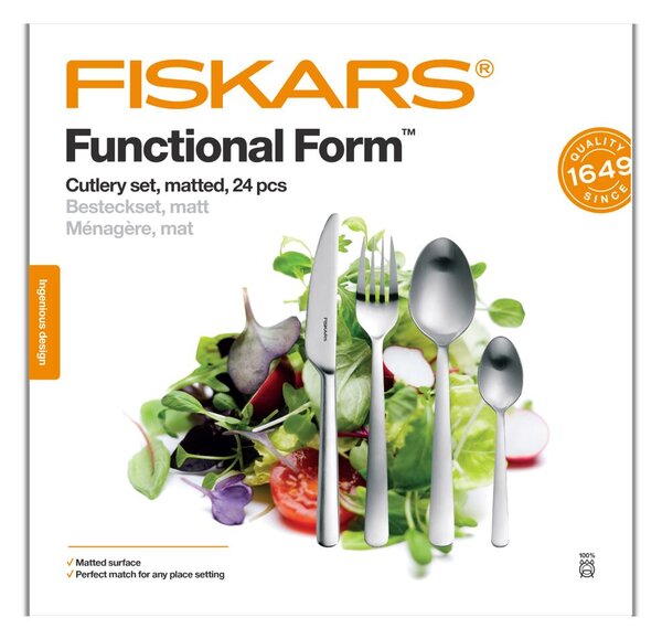 Functional Form Souprava příborů 24 ks, matné FISKARS 1071624