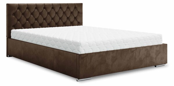 Manželská postel 180 cm Danita (hnědá) (s roštem a úložným prostorem)