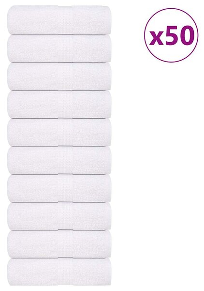 Ručníky FROGN 50 ks bílé 30x30 cm 360 g/m² 136644