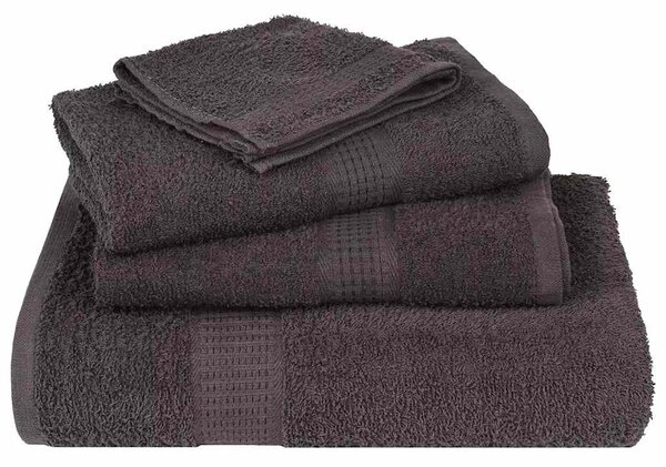 Ručníky FROGN 4 ks antracitové 50x100 cm 360 g/m² 136682