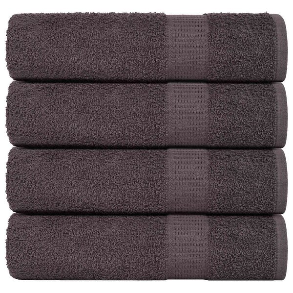 Ručníky do sprchy FROGN 4 ks antracitové 70x140 cm 360 g/m² 136686