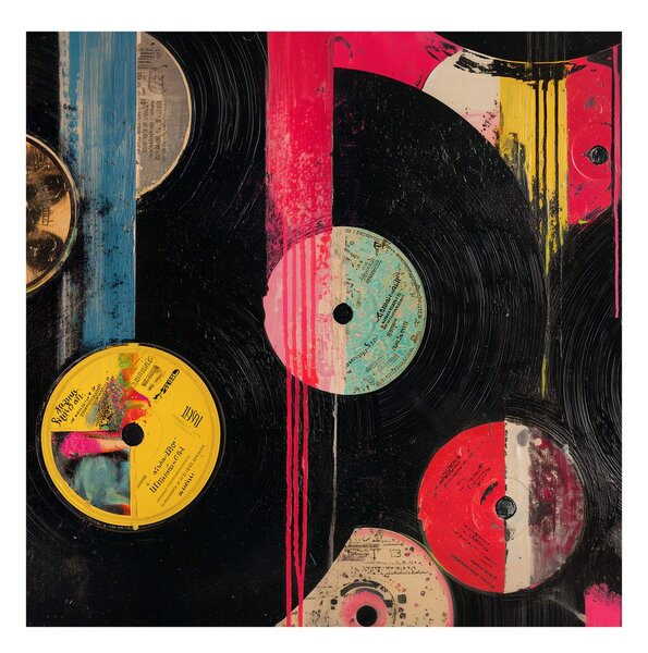 Obraz fantazie vinylových desek