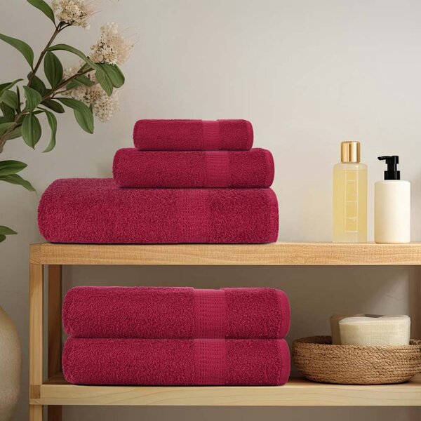 Ručníky na mytí FROGN 4 ks bordó 30x30 cm 360 g/m² 136729