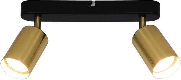 Zuma Line Vila stropní světlo 2x50 W černá-zlatá GU13013C-2B