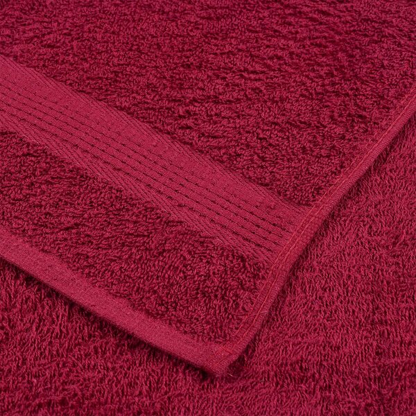 Ručníky FROGN 10 ks bordó 50x100 cm 360 g/m² 136736