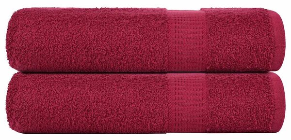 Ručníky FROGN 2 ks bordó 50x100 cm 360 g/m² 136734