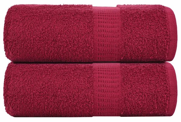 Ručníky pro hosty FROGN 2 ks bordó 30x50 cm 360 g/m² 136731