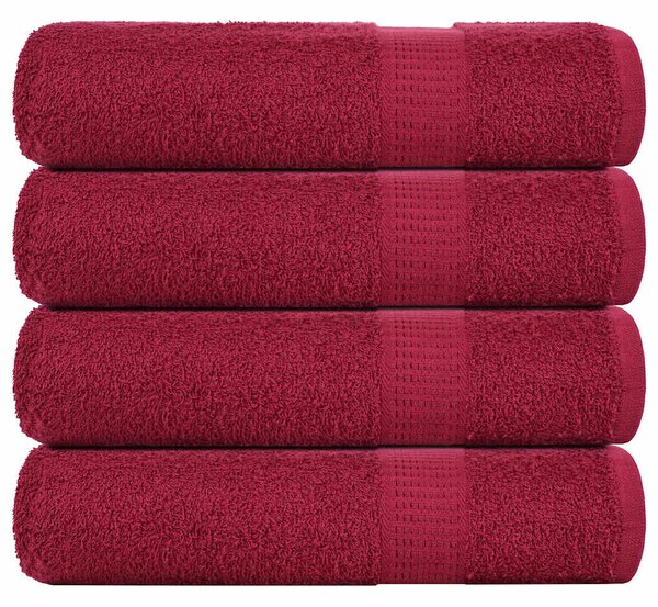 Osušky FROGN 4 ks Bordeaux 70x140 cm 360 gsm 136738
