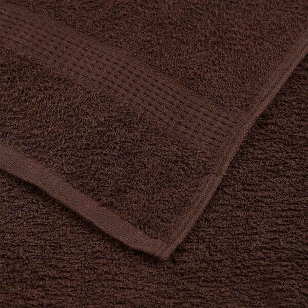 Ručníky pro hosty FROGN 10 ks hnědé 30x50 cm 360 g/m² 136757