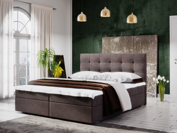 Levná manželská kontinentální postel STIG II. 160x200