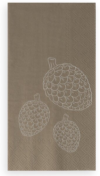 Storefactory Scandinavia Papírové ubrousky Pine Cones - Beige SF630