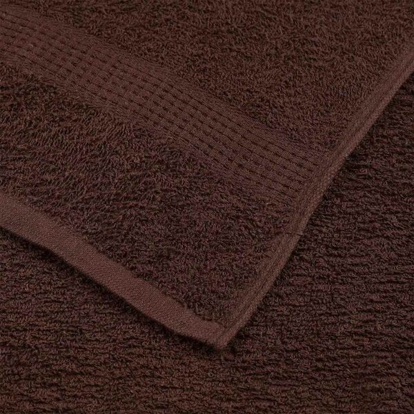 Ručníky FROGN 10 ks hnědé 100x200 cm 360 g/m² 136772
