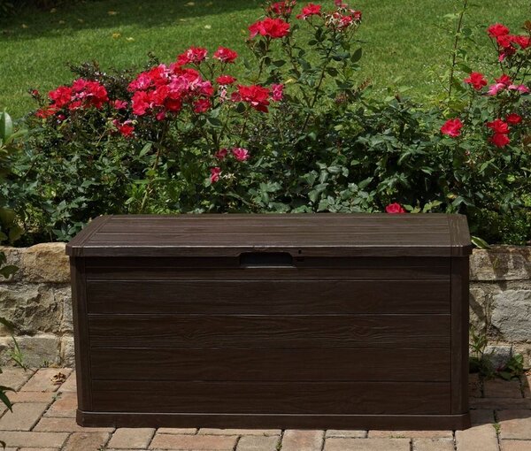 Woodys Úložný box 280 l, plastový, hnědý TOOMAX Z0164R0--3500