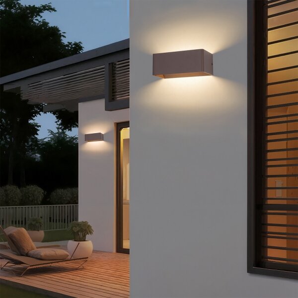 Brilagi - LED Venkovní nástěnné svítidlo DONNANI LED/7W/230V hnědá IP44