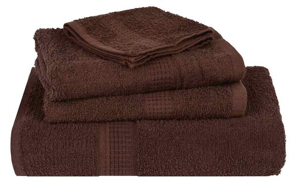 Ručníky do sprchy FROGN 4 ks hnědé 70 x 140 cm 360 g/m² 136762