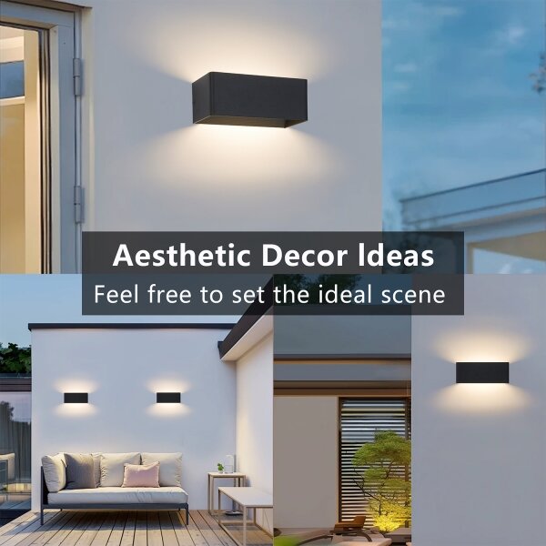 Brilagi - LED Venkovní nástěnné svítidlo DONNANI LED/7W/230V černá IP44