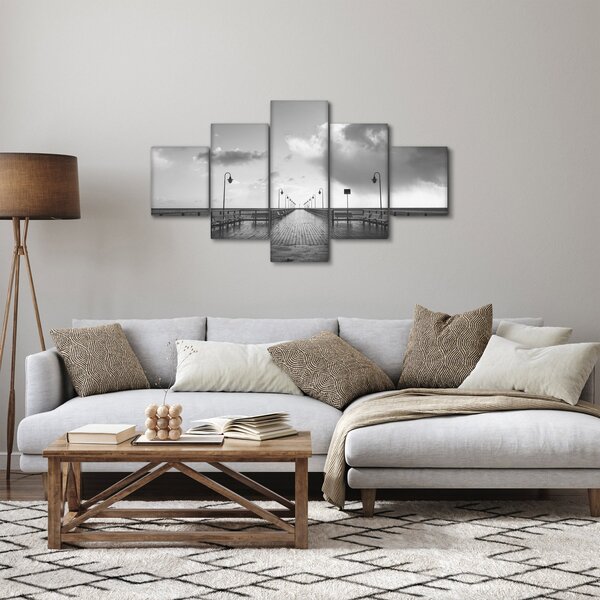 Obraz - Promenáda u pobřeží (125x70 cm)