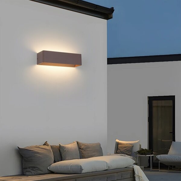 Brilagi - LED Venkovní nástěnné svítidlo DONNANI LED/12W/230V hnědá IP44