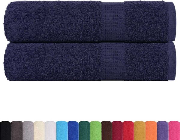 Ručníky FROGN 2 ks tmavě modré 50x100 cm 360 g/m² 136782