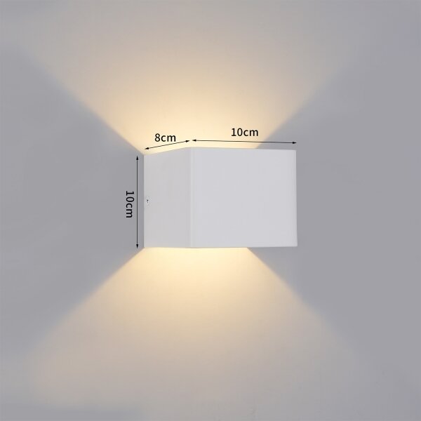 Brilagi - LED Venkovní nástěnné svítidlo DONNANI LED/5W/230V bílá IP44