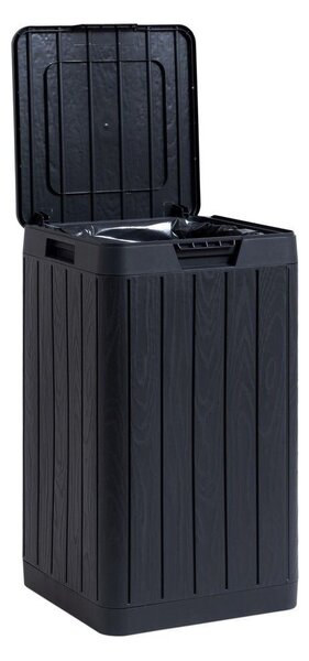 Rio Garden Zahradní koš 80 l, plastový, grafit TOOMAX Z0480RAA04100