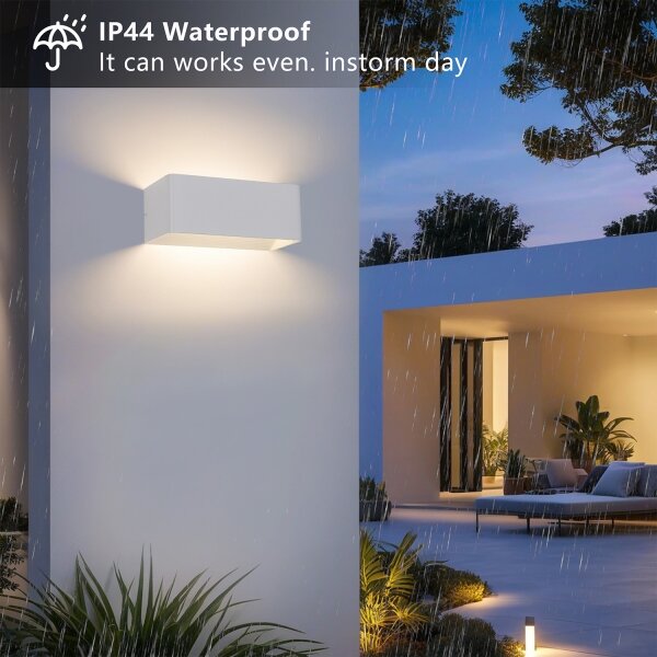 Brilagi - LED Venkovní nástěnné svítidlo DONNANI LED/7W/230V 20 cm bílá IP44
