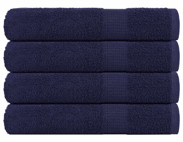 Saunové osušky FROGN 4 ks tmavě modré 80x200 cm 360 g/m² 136792
