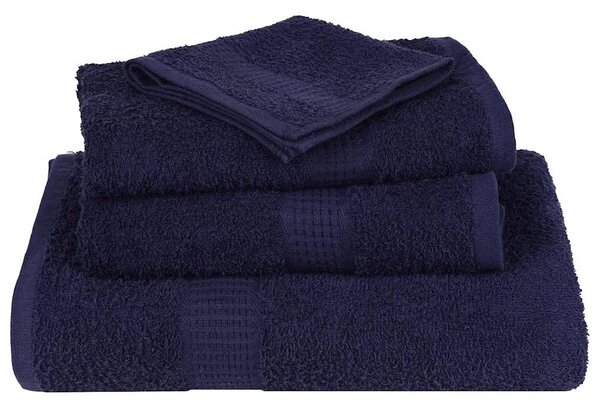 Saunové osušky FROGN 4 ks tmavě modré 80x200 cm 360 g/m² 136792