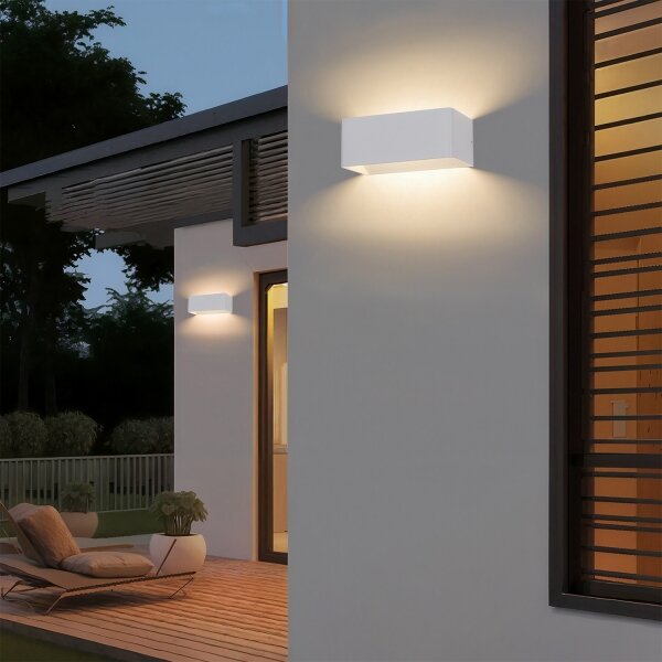Brilagi - LED Venkovní nástěnné svítidlo DONNANI LED/7W/230V 20 cm bílá IP44