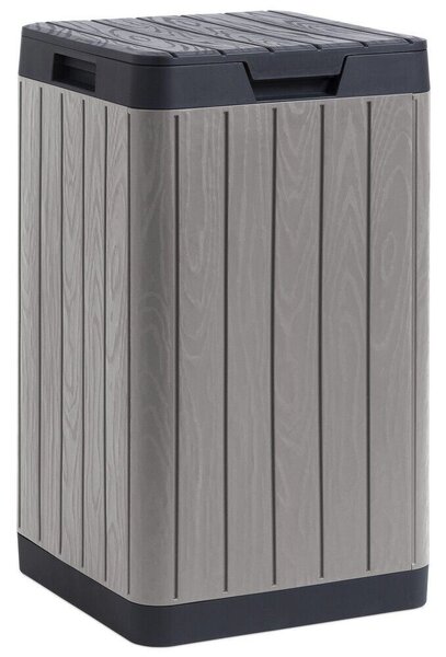 Rio Garden Zahradní koš 80 l, plastový, světle šedá/grafit TOOMAX Z0480RAA05000